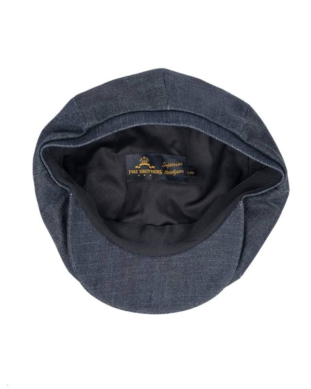 Pike Brothers 1928 Newsboy Cap 15oz indigo Große Rabatte