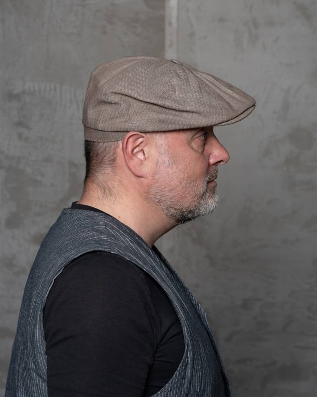 Pike Brothers 1928 Newsboy Cap HBT brown Räumungsverkauf