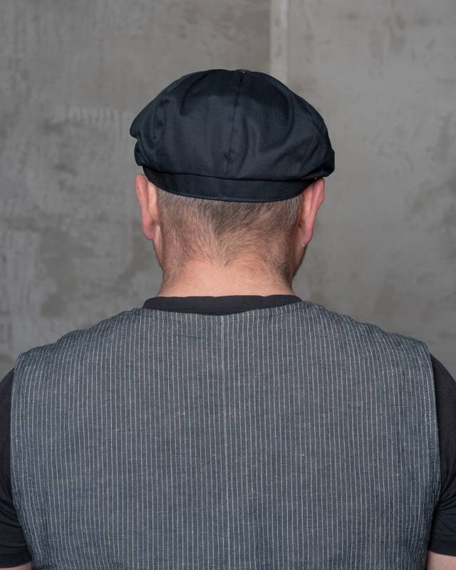 Pike Brothers 1928 Newsboy Cap cav twill navy Begrenzte Freigabe