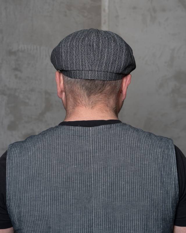Pike Brothers 1928 Newsboy Cap Hacksaw grey Letzter Tag