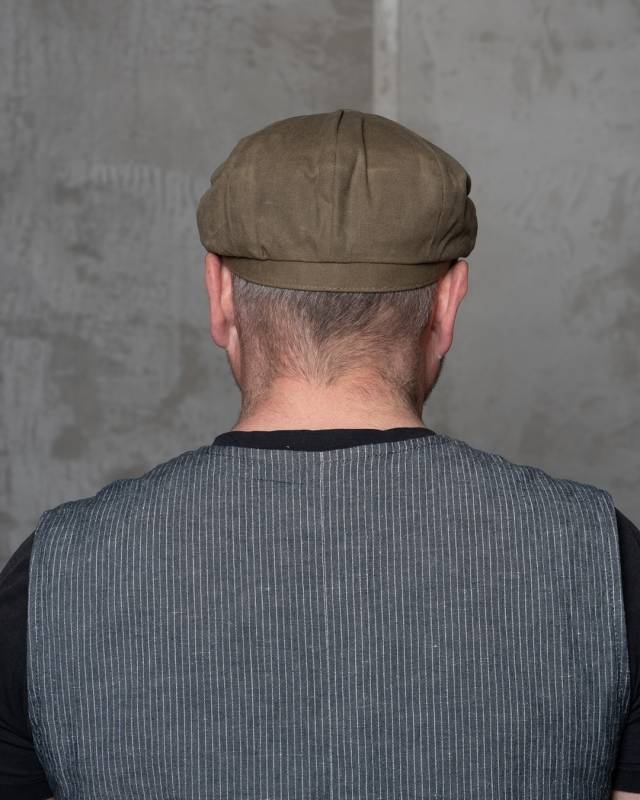 Pike Brothers 1928 Newsboy Cap Lundo olive Zeitbegrenzte Promotion