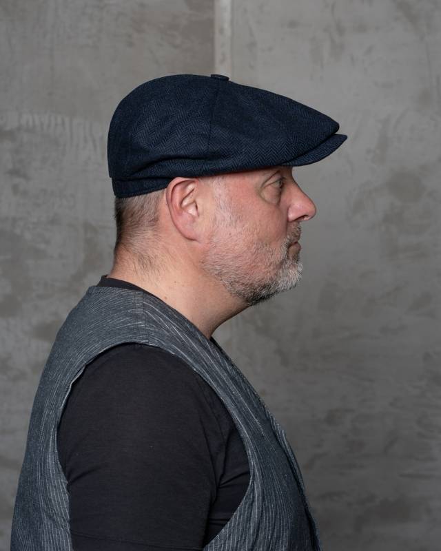 Pike Brothers 1928 Newsboy Cap Herbing blue Nur für heute