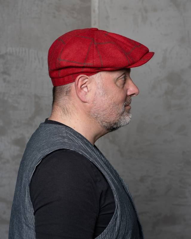 Pike Brothers 1928 Newsboy Cap Higgs red Vierteljährliche Förderung