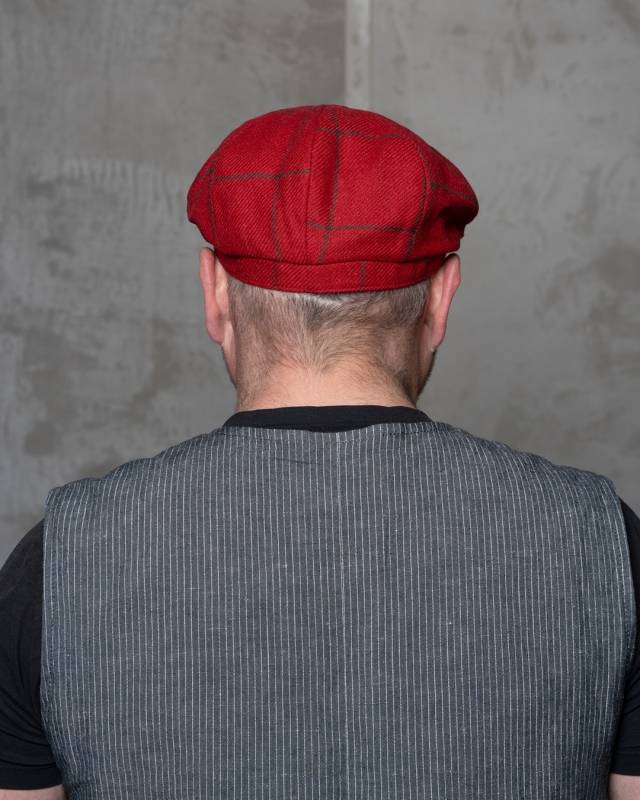 Pike Brothers 1928 Newsboy Cap Higgs red Vierteljährliche Förderung