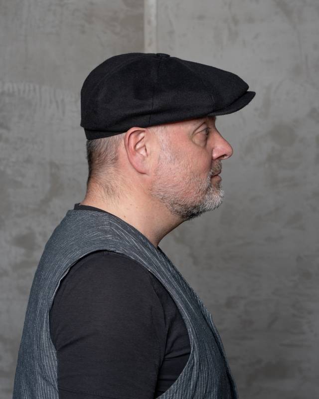 Pike Brothers 1928 Newsboy Cap Moleskin sulphur black Bis zu 55% Rabatt