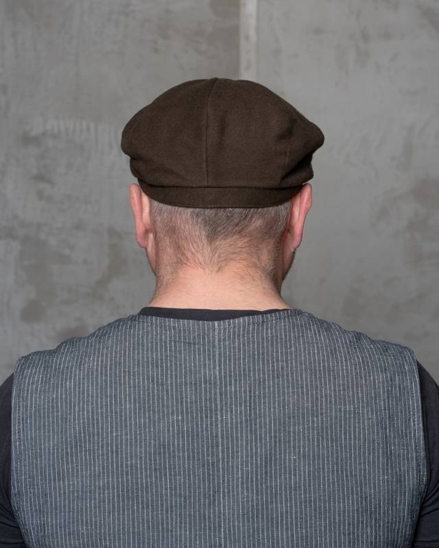 Pike Brothers 1928 Newsboy Cap Moleskin soil brown Nur noch ein Tag übrig