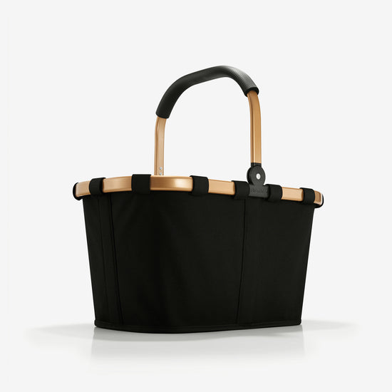 Reisenthel carrybag frame gold/black (Einkaufskorb,schwarz) Neueste Mode