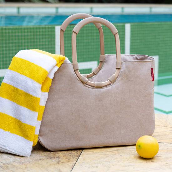 Reisenthel loopshopper L frame twist coffee (Einkaufstasche,creme) Tägliche Deals