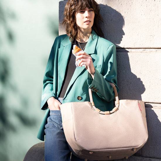 Reisenthel loopshopper L frame twist coffee (Einkaufstasche,creme) Tägliche Deals