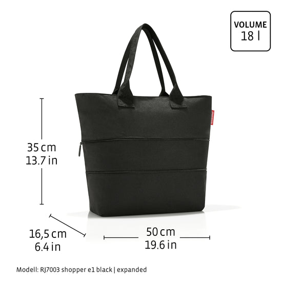 Reisenthel shopper e1 black (Damentasche,schwarz) Günstig kaufen