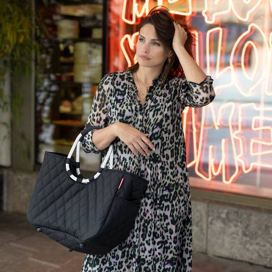 Reisenthel loopshopper L rhombus black (Einkaufstasche,schwarz) Versandkostenfrei