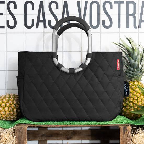 Reisenthel loopshopper L rhombus black (Einkaufstasche,schwarz) Versandkostenfrei
