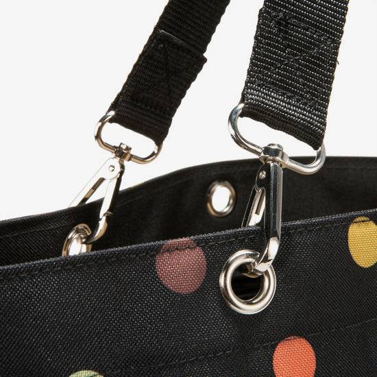 Reisenthel shopper XL dots (Strandtasche,schwarz) Großer Ausverkauf