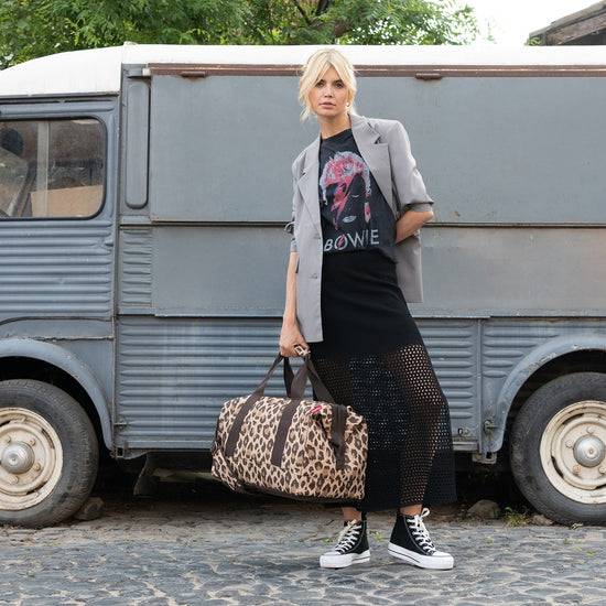 Reisenthel allrounder L leo macchiato (Große Reisetasche - 30 Liter Platz,dunkelbraun) Begrenztes Angebot