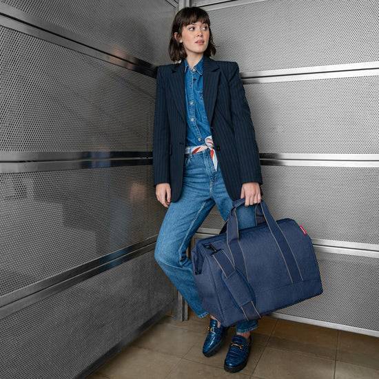 Reisenthel allrounder L herringbone dark blue (Große Reisetasche - 30 Liter Platz,dunkelblau) Blitzangebot