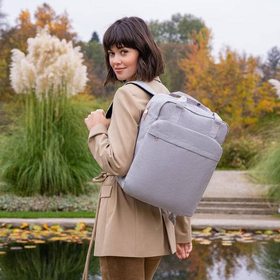 Reisenthel allday backpack M twist sky rose (Rucksack,hellgrau) JETZT KAUFEN