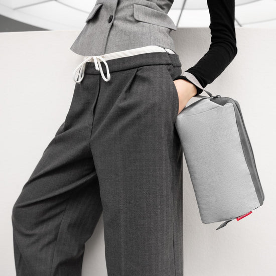 Reisenthel travelcosmetic herringbone grey (Kulturbeutel,grau) Outlet