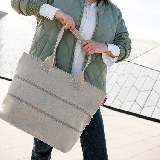 Reisenthel shopper e1 herringbone sand (Damentasche,hellbraun) Versandkostenfrei