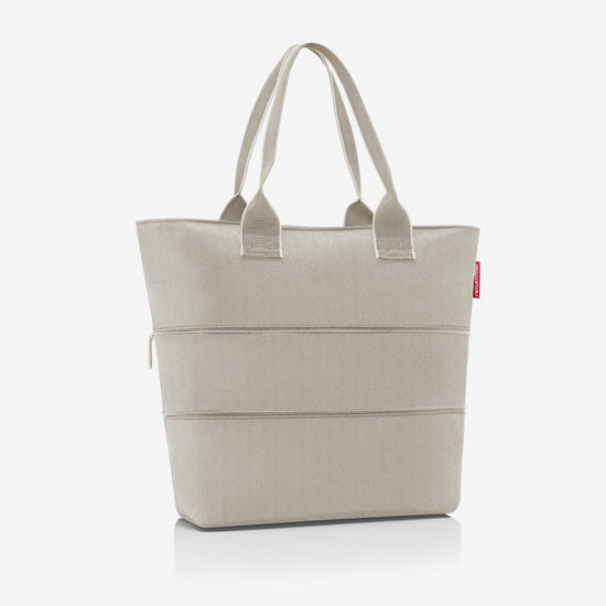 Reisenthel shopper e1 herringbone sand (Damentasche,hellbraun) Versandkostenfrei