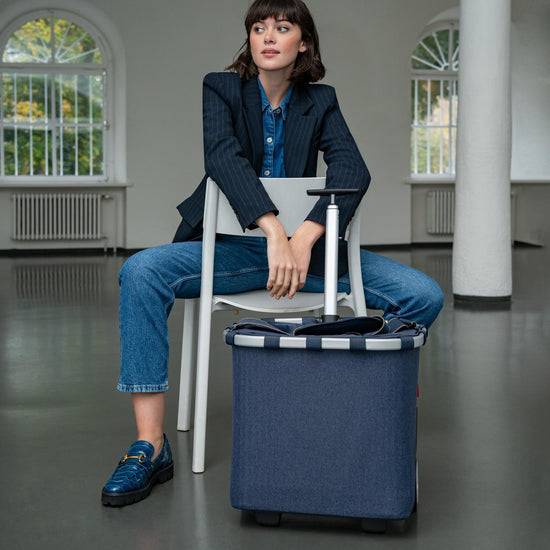Reisenthel carrycruiser herringbone dark blue (Einkaufstrolley,dunkelblau) Begrenzte Freigabe