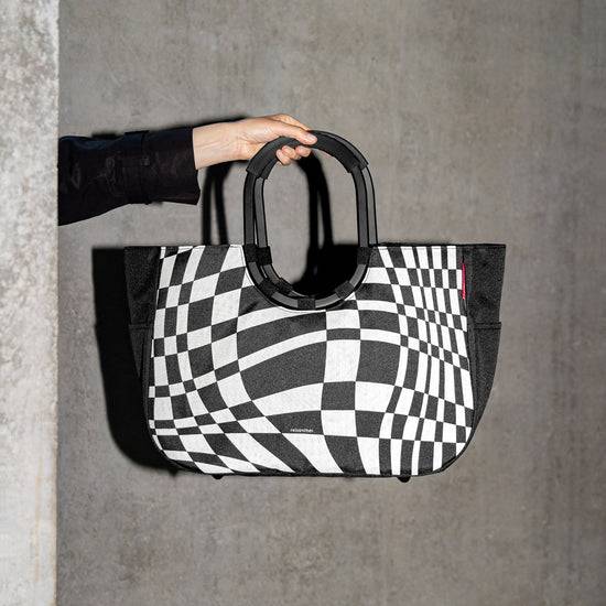 Reisenthel loopshopper L frame op-art (Einkaufstasche,schwarz) 50% Rabatt für begrenzte Zeit