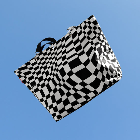 Reisenthel shopper XL op-art (Strandtasche,schwarz) 2025