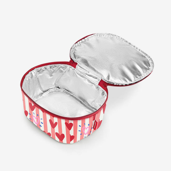 Reisenthel coolerbag S pocket hearts & stripes (Kühltasche,rot) Große Rabatte