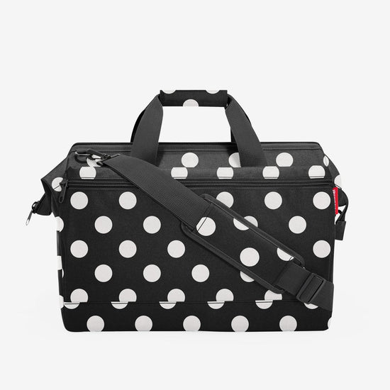 Reisenthel allrounder L pocket dots white (Reisetasche,schwarz) Kostenloser Versand international
