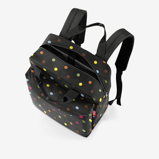 Reisenthel allday backpack M dots (Rucksack,schwarz) zollfrei
