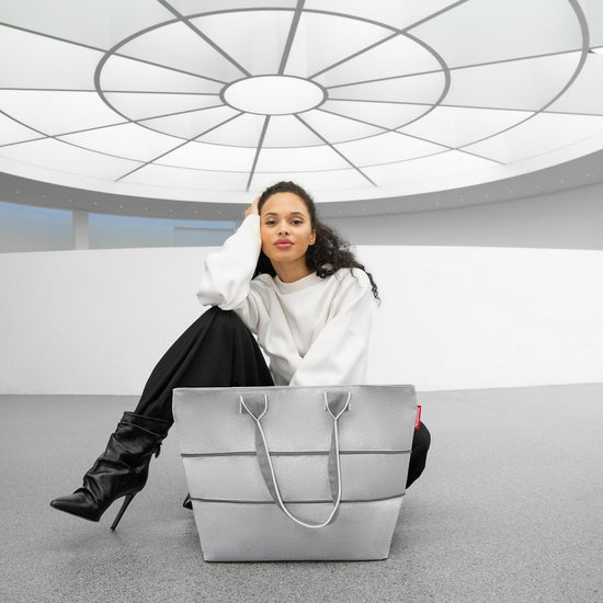 Reisenthel shopper e1 herringbone grey (Damentasche,grau) Online Outlet
