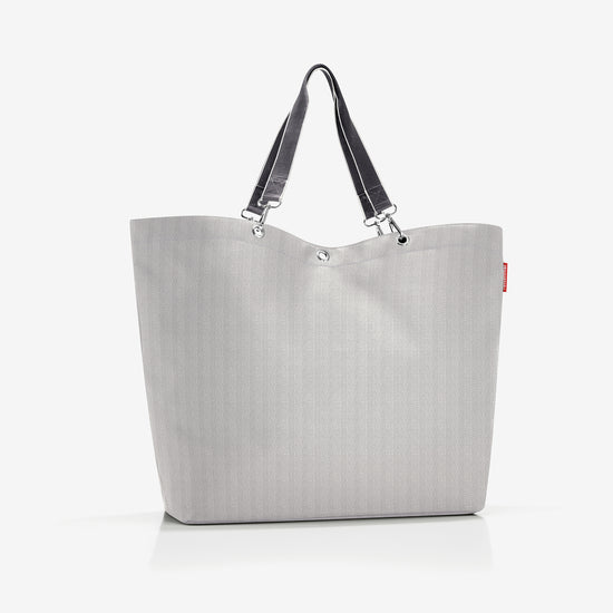Reisenthel shopper XL herringbone grey (Strandtasche,grau) Blitzangebot