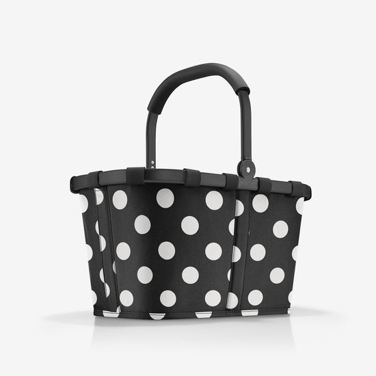 Reisenthel carrybag frame dots white (Einkaufskorb,schwarz) Kostenlose Rückgabe