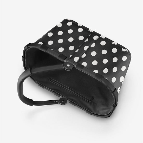 Reisenthel carrybag frame dots white (Einkaufskorb,schwarz) Kostenlose Rückgabe