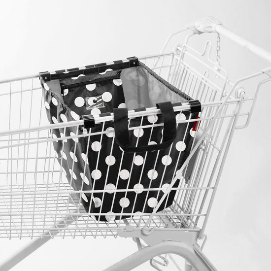 Reisenthel easyshoppingbag dots white (Einkaufswagentasche,schwarz) Bis zu 50% Rabatt