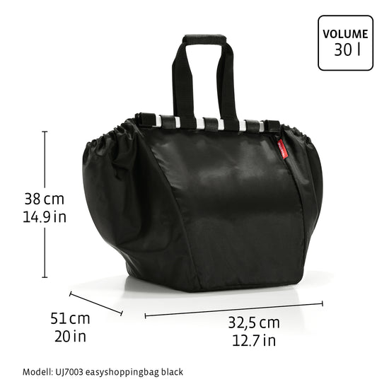 Reisenthel easyshoppingbag dots white (Einkaufswagentasche,schwarz) Bis zu 50% Rabatt