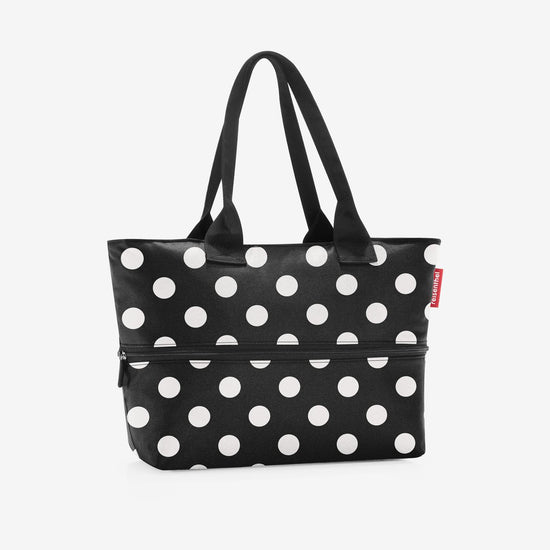 Reisenthel shopper e1 dots white (Damentasche,schwarz) Letzte 3 Tage