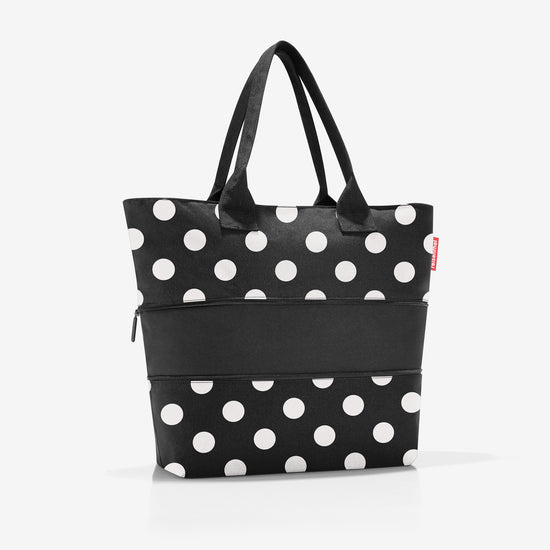 Reisenthel shopper e1 dots white (Damentasche,schwarz) Letzte 3 Tage