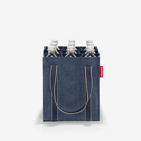 Reisenthel bottlebag herringbone dark blue (Flaschentasche,dunkelblau) Bis zu 55% Rabatt