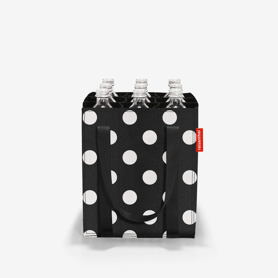 Reisenthel bottlebag dots white (Flaschentasche,schwarz) Nur noch ein Tag übrig
