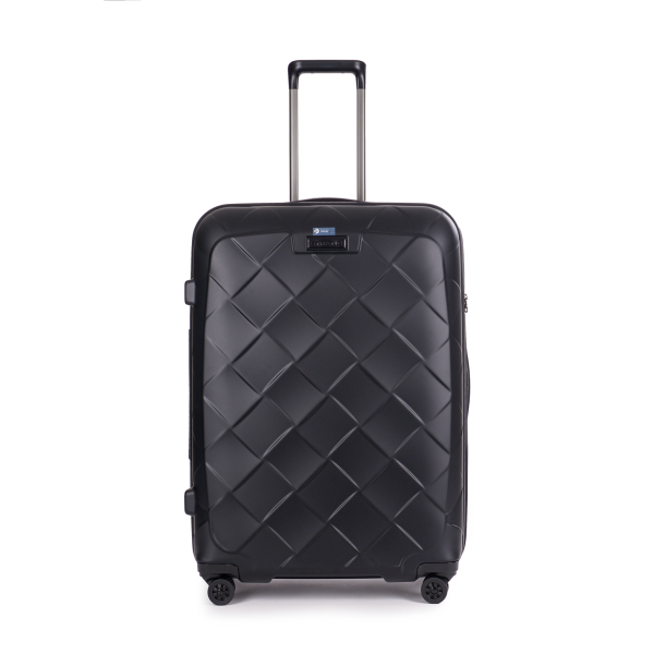 Stratic Leather&More - Hartschalen-Koffer L (bis 76cm), 4 Rollen, TSA Schloss matt black Exklusive Angebote