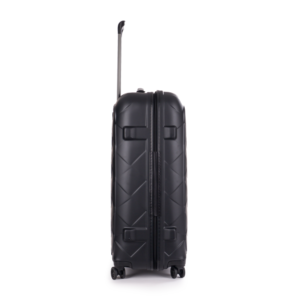 Stratic Leather&More - Hartschalen-Koffer L (bis 76cm), 4 Rollen, TSA Schloss matt black Exklusive Angebote