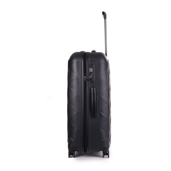 Stratic Leather&More - Hartschalen-Koffer L (bis 76cm), 4 Rollen, TSA Schloss matt black Exklusive Angebote