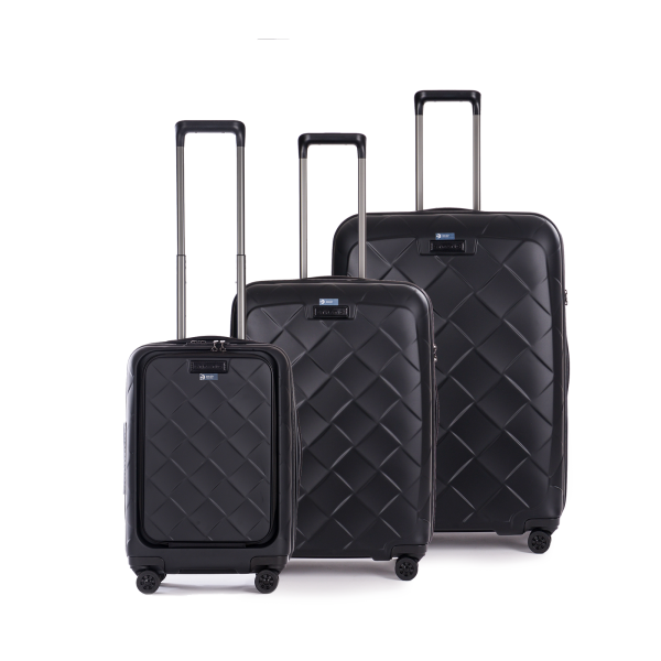 Stratic Leather&More - Koffer-Set 3-teilig (S mit Vortasche, M, L) rose Sonderangebot der Fabrik